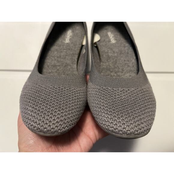 Allbirds Tree Breezers TB Gray Knit Ballet Flats Women’s Size 7 Minimalist Shoes - Picture 5 of 9
